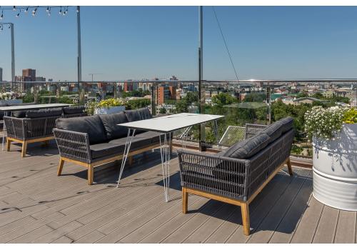  "Руссо" обеденный стол из HPL 150х80см, цвет молочный, фото 21 