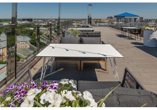  "Руссо" обеденный стол из HPL 150х80см, цвет молочный, фото 22 