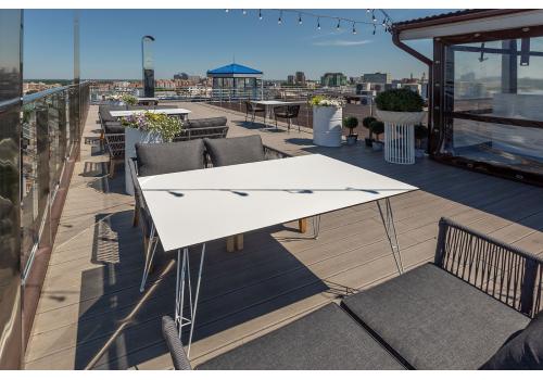  "Руссо" обеденный стол из HPL 150х80см, цвет молочный, фото 23 