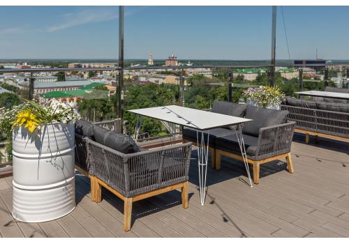  "Руссо" обеденный стол из HPL 150х80см, цвет молочный, фото 25 