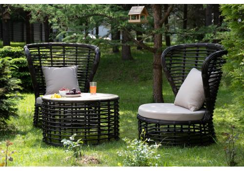  "Парма" кофейный комплект из искусственного ротанга, цвет бронзовый, фото 5 