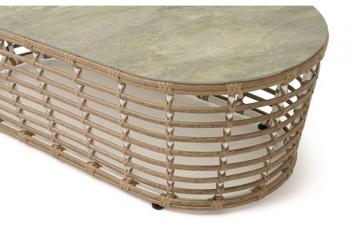  "Валенсия" журнальный столик из искусственного ротанга, цвет соломенный, фото 4 
