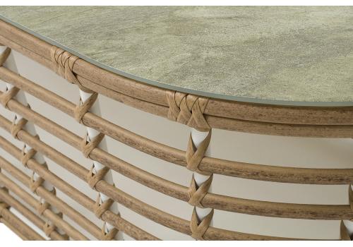  "Валенсия" журнальный столик из искусственного ротанга, цвет соломенный, фото 5 