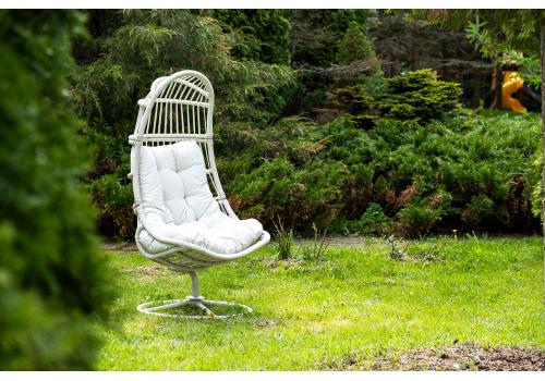  "Севилья" кресло-кокон из искусственного ротанга, цвет светло-серый, фото 2 