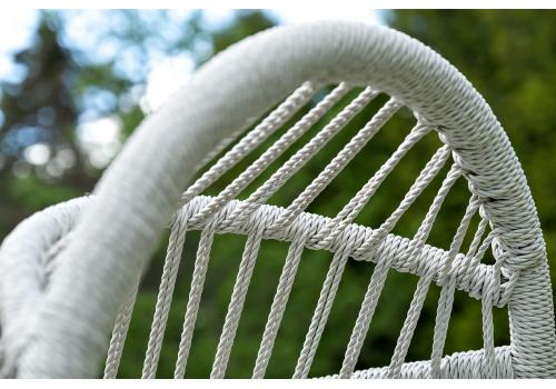  "Севилья" кресло-кокон из искусственного ротанга, цвет светло-серый, фото 3 