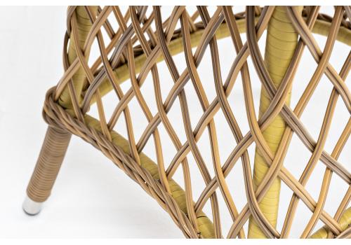  "Эспрессо" плетеный круглый стол, диаметр 80 см, цвет соломенный, фото 7 