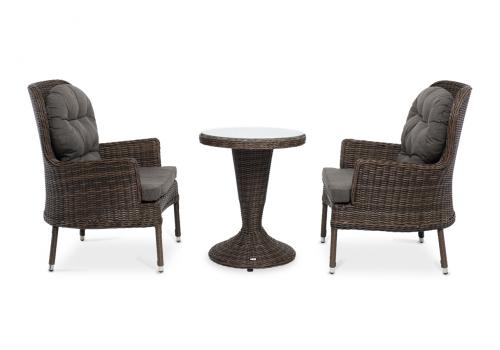  "Алиса" кофейный комплект из искусственного ротанга, цвет коричневый, фото 2 