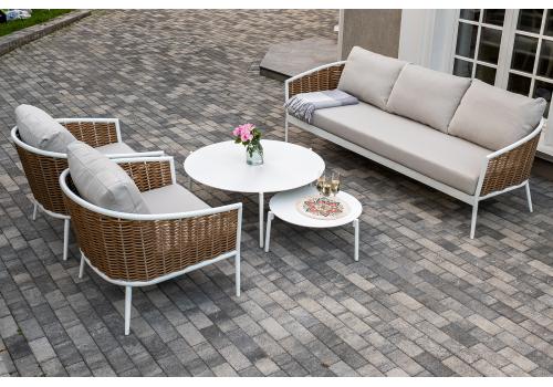  "Тоскана" лаунж-зона из искусственного ротанга, цвет соломенный, фото 22 