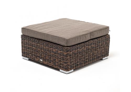  "Лунго" плетеная оттоманка с подушкой (гиацинт), цвет коричневый, фото 1 