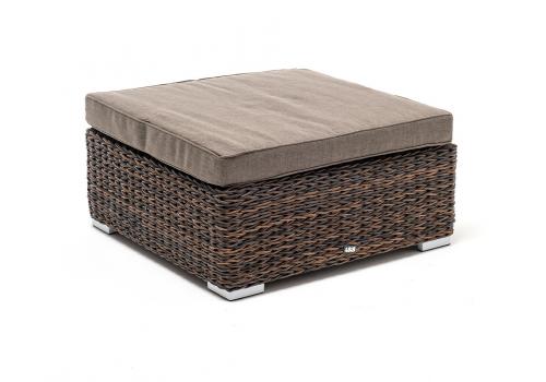  "Лунго" плетеная оттоманка с подушкой (гиацинт), цвет коричневый, фото 3 