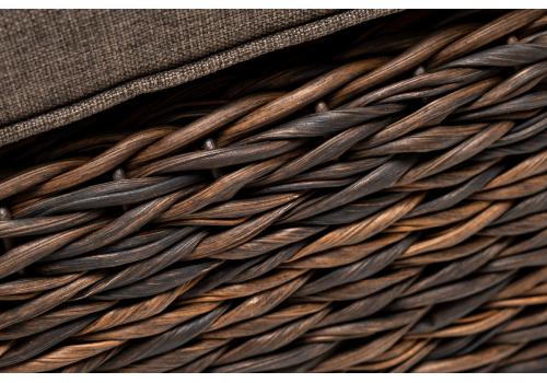  "Лунго" плетеная оттоманка с подушкой (гиацинт), цвет коричневый, фото 7 