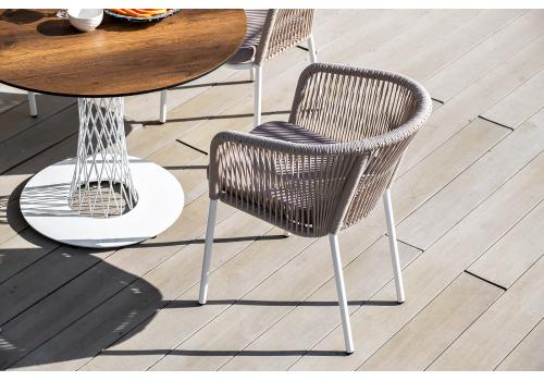  "Диего" обеденная группа на 4 персоны, круглый стол "дуб", цвет бежевый, фото 9 