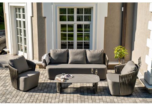  "Флоренция" лаунж-зона из искусственного ротанга, цвет графит, фото 7 