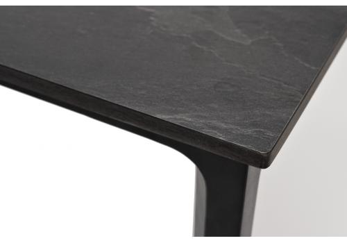  "Малага" обеденный стол из HPL 90х90см, цвет "серый гранит", каркас черный, фото 3 