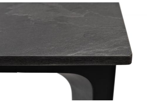  "Малага" обеденный стол из HPL 90х90см, цвет "серый гранит", каркас черный, фото 5 