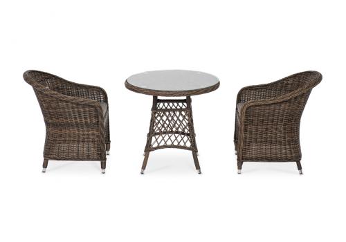  "Эспрессо–80 R" обеденная группа плетеная, цвет коричневый, фото 3 