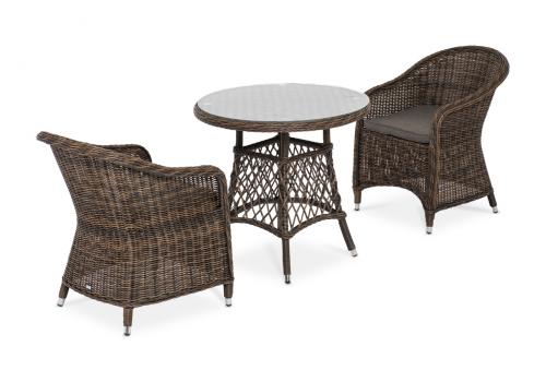  "Эспрессо–80 R" обеденная группа плетеная, цвет коричневый, фото 4 