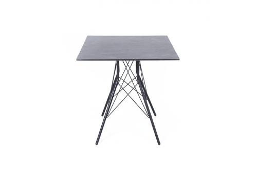  "Конте" интерьерный стол из HPL 70x70см, цвет "серый гранит", фото 2 