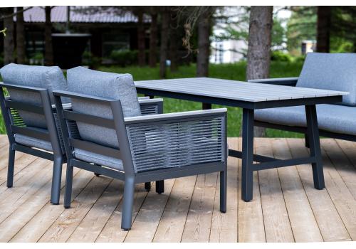  "Сан Ремо" комплект садовый для лаунж-зоны серый, фото 7 