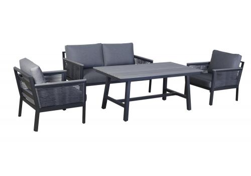  "Сан Ремо" комплект садовый для лаунж-зоны серый, фото 17 