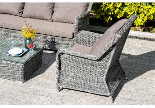  "Гляссе" лаунж-зона из искусственного ротанга, цвет графит, фото 9 