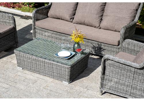  "Гляссе" лаунж-зона из искусственного ротанга, цвет графит, фото 10 