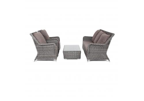  "Гляссе" лаунж-зона из искусственного ротанга, цвет графит, фото 19 