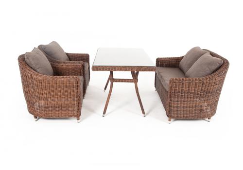  "Кон Панна" обеденная группа плетеная, цвет коричневый, фото 4 