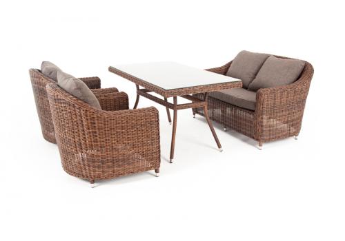  "Кон Панна" обеденная группа плетеная, цвет коричневый, фото 5 