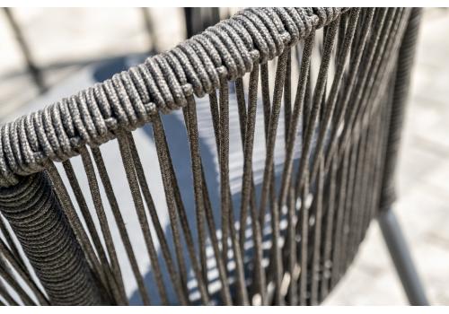  "Малага" обеденная группа на 6 персон со стульями "Марсель", каркас темно-серый, роуп темно-серый, фото 12 