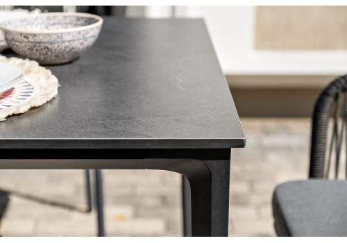  "Малага" обеденная группа на 6 персон со стульями "Марсель", каркас темно-серый, роуп темно-серый, фото 13 