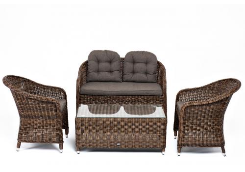  "Равенна" лаунж-зона из искусственного ротанга, цвет коричневый, фото 2 