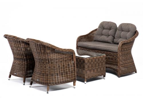  "Равенна" лаунж-зона из искусственного ротанга, цвет коричневый, фото 4 