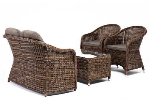  "Равенна" лаунж-зона из искусственного ротанга, цвет коричневый, фото 5 