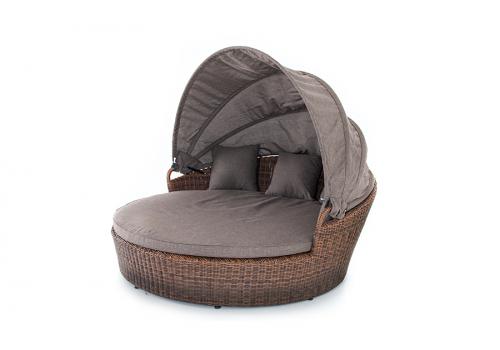  "Стильяно" плетеная кровать круглая, цвет коричневый, фото 3 