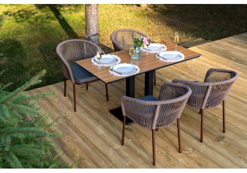  "Каффе Дабл" обеденная группа на 4 персоны, цвет "дуб", фото 1 