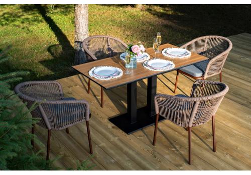  "Каффе Дабл" обеденная группа на 4 персоны, цвет "дуб", фото 2 