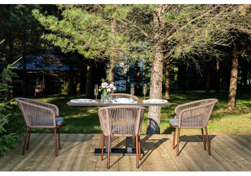  "Каффе Дабл" обеденная группа на 4 персоны, цвет "дуб", фото 3 