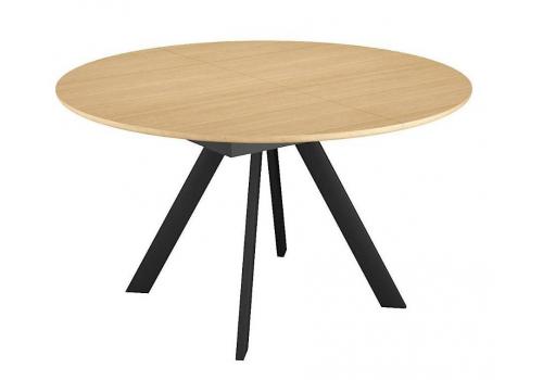  Стол DikLine RD120 Дуб Каселла натуральный/опоры черные, фото 1 