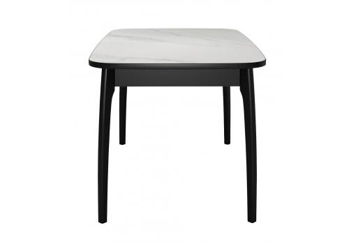  Стол DikLine MK15 Керамика Белый мрамор/подстолье черное/опоры черные, фото 5 