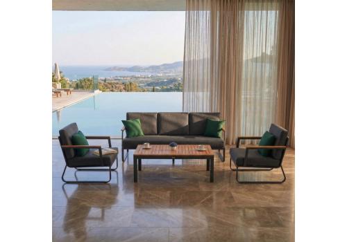  Лаунж зона ЭСТИВО T с трехместным диваном - маренго, фото 1 