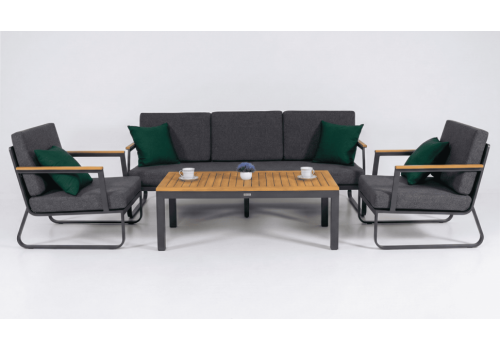  Лаунж зона ЭСТИВО T с трехместным диваном - маренго, фото 4 