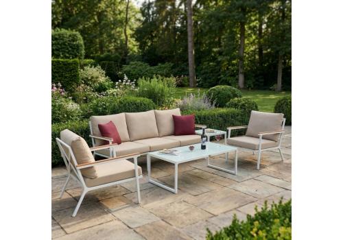  Лаунж зона ФЕСТА бежевая с трехместным диваном, фото 1 