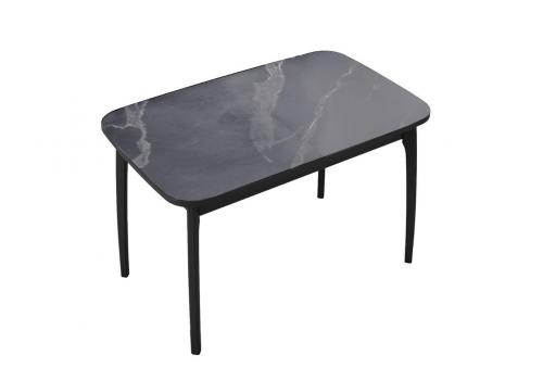  Стол DikLine MK15 Керамика Серый мрамор/подстолье черное/опоры черные, фото 6 