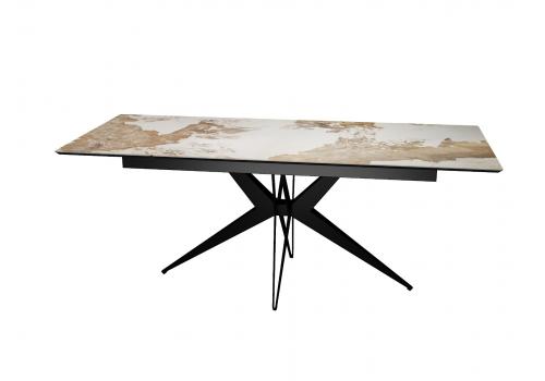  Стол DikLine DKS140 керамика PANDORA глянец, подстолье черное, опоры черные (2уп.), фото 5 