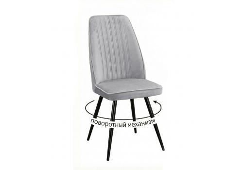  Стул DikLine 327 поворотный B22 GREY, ножки черные, фото 1 