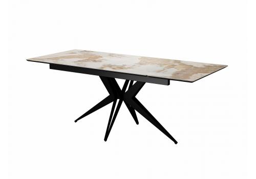  Стол DikLine DKS140 керамика PANDORA глянец, подстолье черное, опоры черные (2уп.), фото 7 