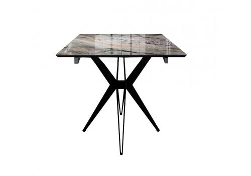  Стол DikLine DKS140 керамика Venetian Brown Light глянец, подстолье черное, опоры черные (2уп.), фото 8 