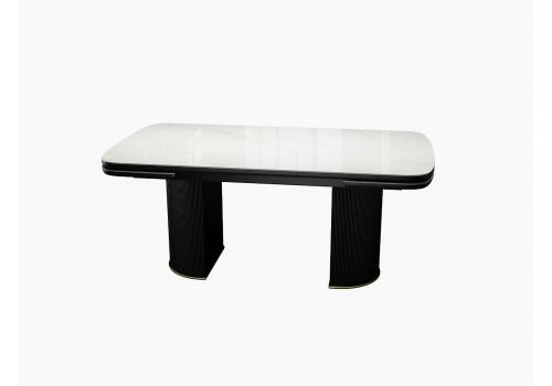  Стол DikLine EKP205 керамика К20 глянец, опоры МДФ черные/золото  (2 уп.), фото 6 