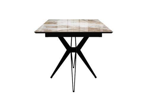  Стол DikLine DKS140 керамика PANDORA глянец, подстолье черное, опоры черные (2уп.), фото 6 